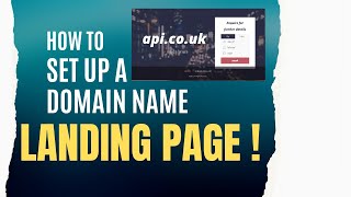 How to set up a domain name landing page to sell your domain names FULL GUIDE ££££ [upl. by Rosella]