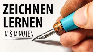 Wie man in 8 Minuten Zeichnen lernt Kein clickbait  Drawinglikeasir [upl. by Annasor]