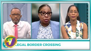 Illegal Border Crossing with Dahlia WalkerHuntington  TVJ Smile Jamaica [upl. by Ynafit]