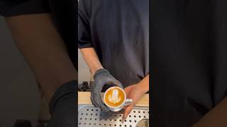 Cortado Rosetta latte art [upl. by Kenzie]