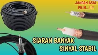 Kabel Terbaik Untuk Antena Tv Digital [upl. by Damha]