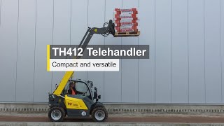 Wacker Neuson Telehandler TH412  The compact multitalent [upl. by Atteuqcaj]