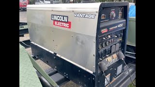 Lot 8 LINCOLN ELECTRIC Vantage 400 Generator Welder Trailer NOT Included [upl. by Arline]