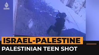 Palestinian teen shot by Israeli soldiers in occupied West Bank  AJ shorts [upl. by Enelyam]