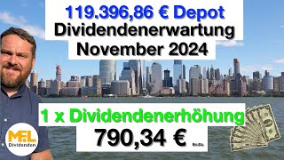 79034 € Bruttodividenden erwarte ich im November für mein Aktiendepot quotNo risk no funquot [upl. by Ardnuat924]