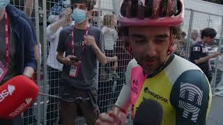 Ben Healy  Interview at the finish  Stage 15  Giro dItalia 2023 [upl. by Anelhtac]