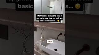 Do this one thing to transform your bathroom from BASIC to LUXURIOUS 😮 [upl. by Asilak755]