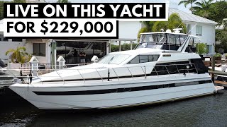 229000 1990 NEPTUNUS 62 FLYBRIDGE POWER MOTOR YACHT TOUR  Liveaboard Boat Condo on the Water [upl. by Comstock422]