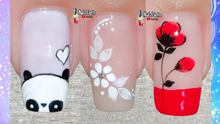 3 modelos de decoración para uñas fácil bonitos y variados Diseños de uñas principiantes [upl. by Ecirpak392]