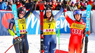 FIS Alpine Ski World Cup  Womens Giant Slalom Run 2  Are SWE  2024 [upl. by Yerocaj]