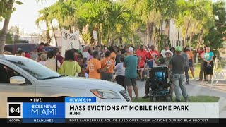 Mass evictions at mobile home park in Miami [upl. by Stephi]