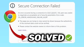 FIXED SSLERRORHANDSHAKEFAILUREALERT error in windows 1011 [upl. by Broida]