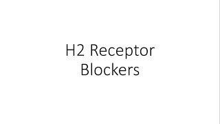 H2 Receptor Blockers  Pharmacology [upl. by Kosel]