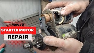 How To Repair Starter Motor Valeo Chevrolet  Opel  Daewoo  Vauxhall  D6RA162 [upl. by Norling]