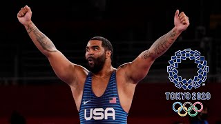 Gable Steveson wins wrestling gold Medal at Olympics 2021 [upl. by Eiser]