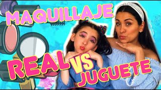 MAQUILLAJE REAL Vs MAQUILLAJE DE JUGUETE 💄💅🏻👩‍❤️‍👩  LARA CAMPOS [upl. by Milson812]