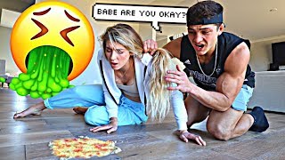 Throw Up PRANK On Fiance Cute Reaction [upl. by Vod]