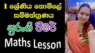 නොමිලේ සම්මන්ත්‍රණ මාලාව  Grade 1 Maths Lesson Surangi Teacher Academy [upl. by Ardnekal]