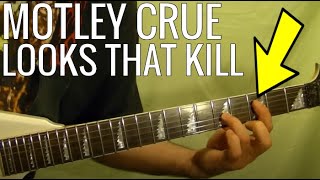 MÖTLEY CRÜE quotLooks That Killquot  Guitar COVER [upl. by Dougherty]