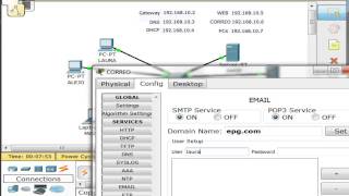 Servidor de Correo con Cisco  Packet Tracer [upl. by Annawoj]