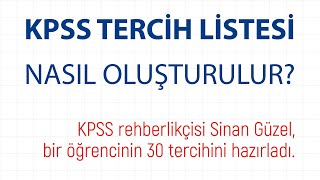 KPSS tercih listesi nasıl hazırlanır Canlı yayın [upl. by Waddington166]