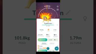 ✨️Evolucionando a Typhlosion Shiny en Pokémon Go✨️ PokemonGo pokémon shorts [upl. by Robet962]