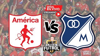 América 0 vs Millonarios 1  Fecha 3  Cuadrangulares finales  Liga I 2023 [upl. by Yrrem]