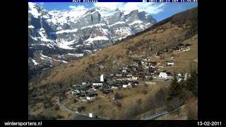 Torrent  Leukerbad Albinen webcam time lapse 20102011 [upl. by Bobker131]