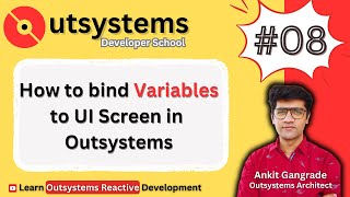 08 outsystems  How to show variable value on UI UI Binding and using Expression in Outsystems [upl. by Aruabea]