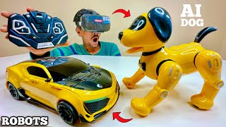 RC Ai Programmable Converting Robotic Dog Unboxing amp Testing Chatpat toy tv [upl. by Nimad867]