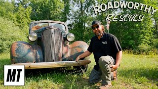 Abandoned 1937 Chevrolet Deluxe Has Been Sitting for 25 Years  Roadworthy Rescues [upl. by Siva]