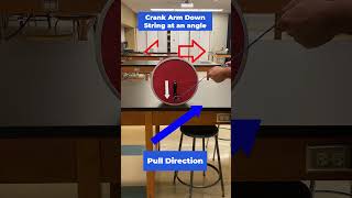 Bike Wheel Paradox at an Angle physics experiment physicsninja [upl. by Teerpnam451]