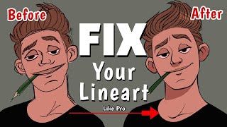 Fix your line art like pro Digitally5 Tips to do better line art in infinite painterGet good lines [upl. by Ilwain]