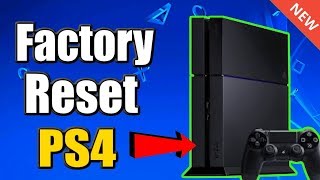 How to FACTORY RESET PS4 and RESTORE DEFAULT SETTINGS BEST METHOD [upl. by Henryk832]