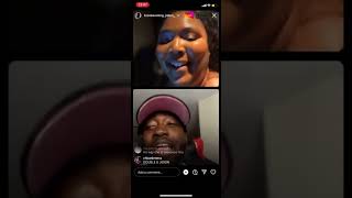 Jidion spitz ritz at Lizzo Jidion and Lizzo ig Live [upl. by Renrut947]