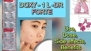 Acne मुहांसे Doxycycline capsules uses in hindi  Doxy 1 L DR Forte capsules use [upl. by Vharat820]