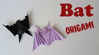 How to make a paper origami Bat  Golpari [upl. by Florrie]