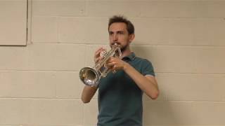 Trumpet Articulation Challenge inspired by E Goldman [upl. by Airdnassac]