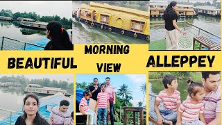 Alleppey kerala Alleppey houseboat tripAlleppey morning view sunidhikitchenandvlog [upl. by Yennaiv]