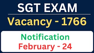 SGT EXAM  Notification Feb 24  Syllabus  PSTM  Community Certificate [upl. by Adnalahs]