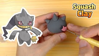 Sculpting Banette Ghosttype Pokémon Clay art [upl. by Lardner]