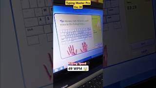 49 WPM 😱 Speed  Computer Typing Speed typing typingtest ARP0101 [upl. by Kinsler571]