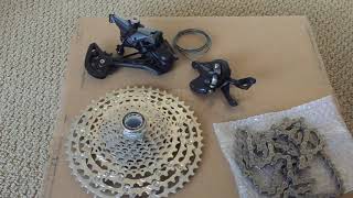 Shimano Deore M5100 drivetrain groupset first look and weight [upl. by Eetnom]