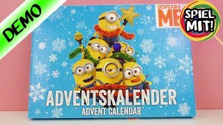 Adventskalender 2017 Minions öffnen  Wir öffnen alle 24 Türchen  Spiel mit mir Kinderspielzeug [upl. by Nader270]