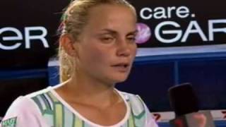 Jelena Dokic oncourt interview after her AO09 R3 win [upl. by Aix]