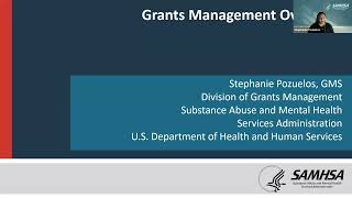 SAMHSA State Pilot Program for Treatment for Pregnant and Postpartum Women PreApplication Webinar [upl. by Akired]