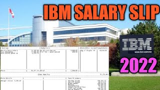 IBM salary slip Monthly in hand salary 42 LPA 2022 [upl. by Kee]