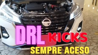 COMO LIGAR O DRL COM O FAROL NISSAN KICKS [upl. by Vonny]