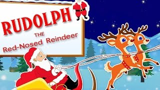 Rudolph The Red Nosed Reindeer  Popular Christmas Carols With Lyrics For Kids [upl. by Putscher]