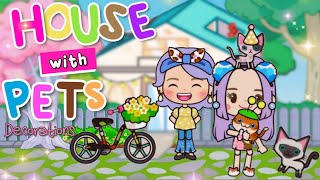 Miga World PET LOVER HOUSE DECORATIONS🐶🏡💕KAWAII HOUSE DESIGN Miga town tocaboca [upl. by Elmira261]